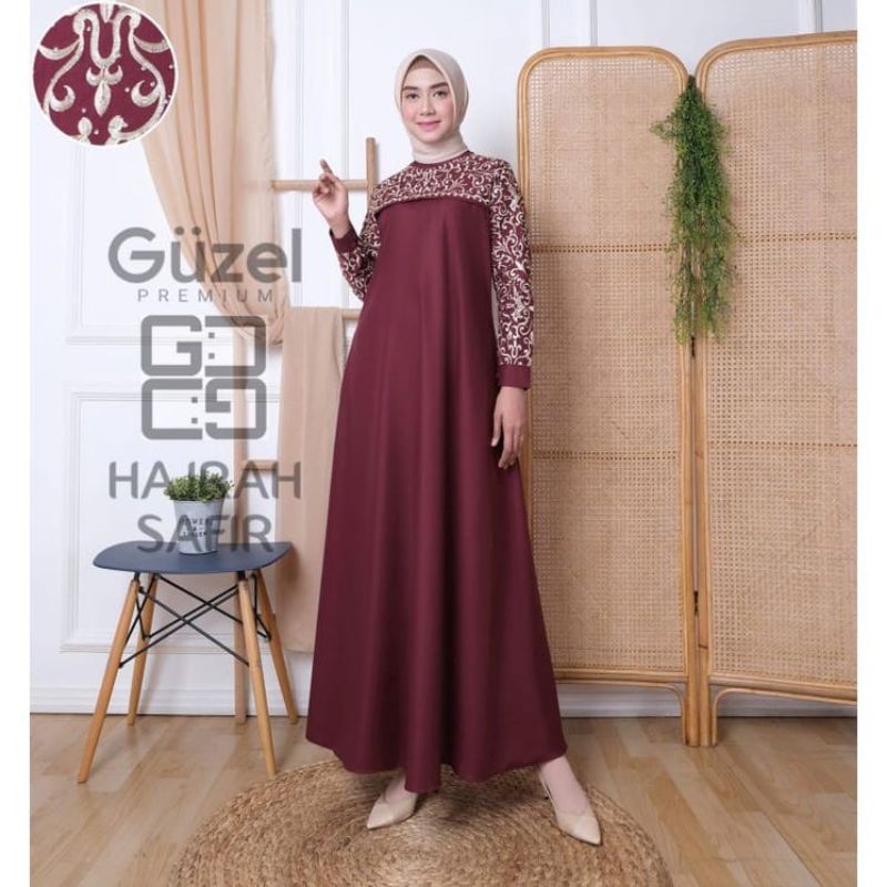 PROMO / Gamis Hajrah Safir ORI Guzel Kualitas Premium