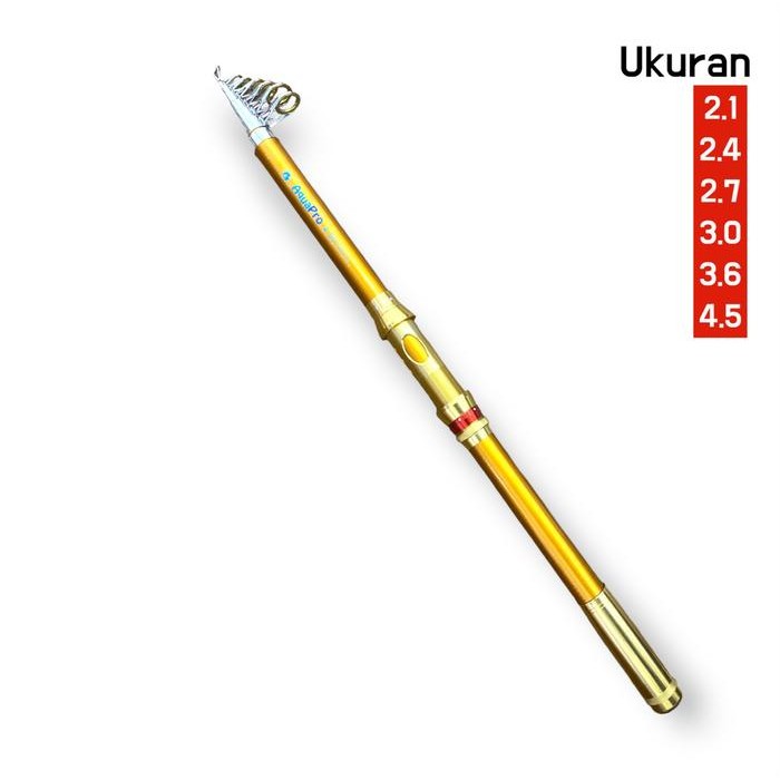 aquapro joran pancing portable high carbon joran laut telescopic antena tongkat pancing ikan laut