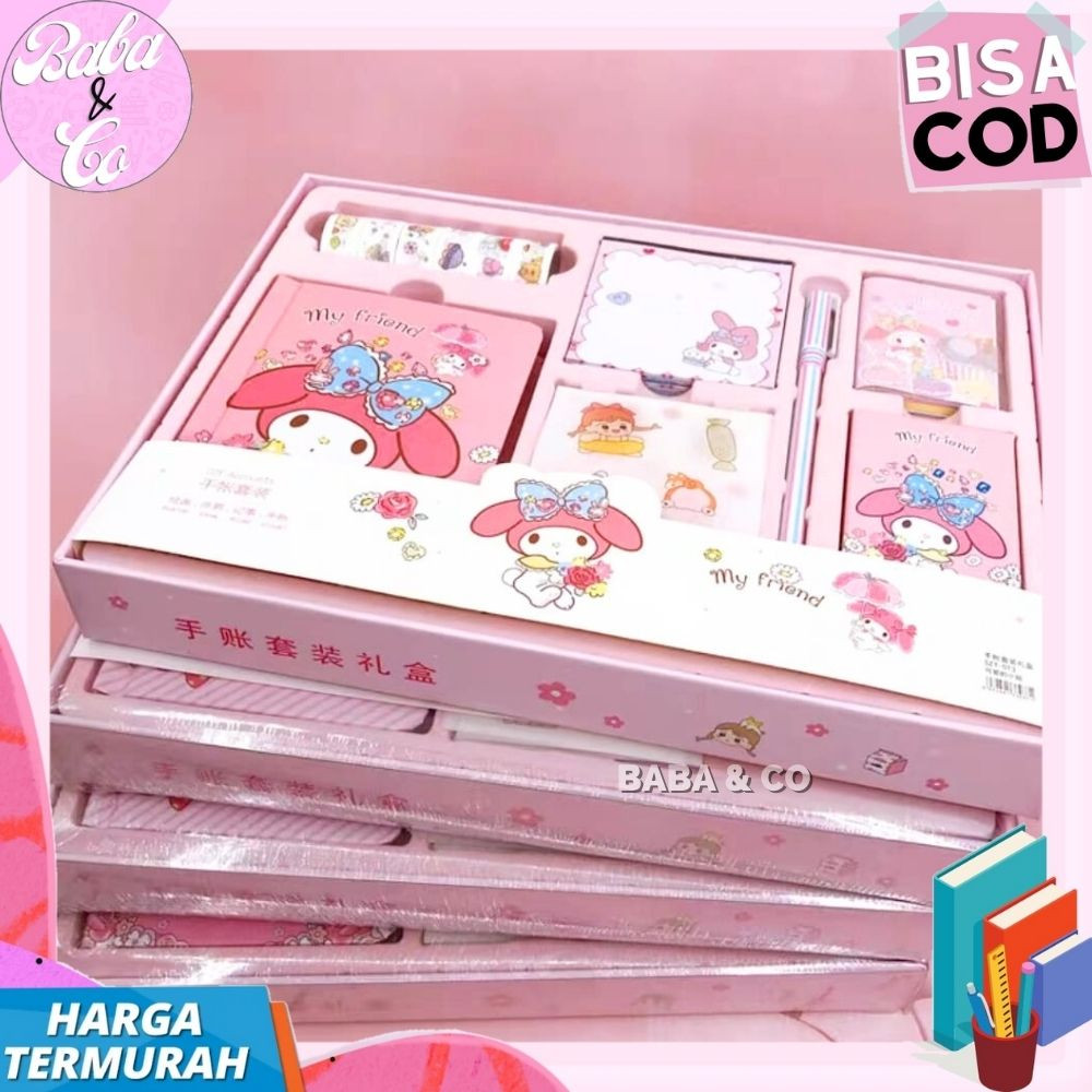 

JURNAL PAKET JURNAL 7 IN 1 MELODY PINK PAKET LENGKAP ALAT TULIS SEKOLAH KADO ALAT TULIS MY MELODY 7