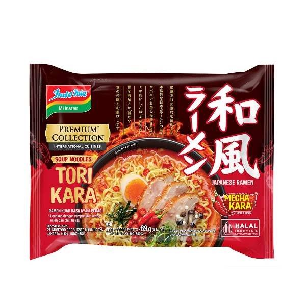 

INDOMIE RAMEN PREMIUM KUAH TORI KARA 89G