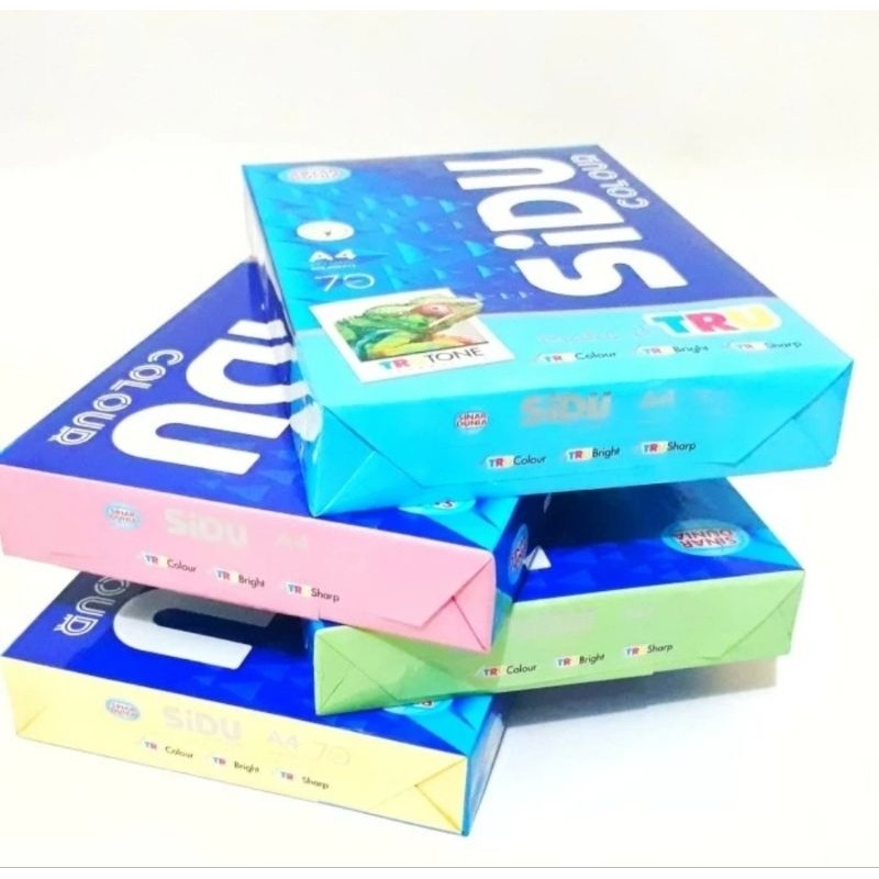 

HVS Warna A4 70gr merk SIDU