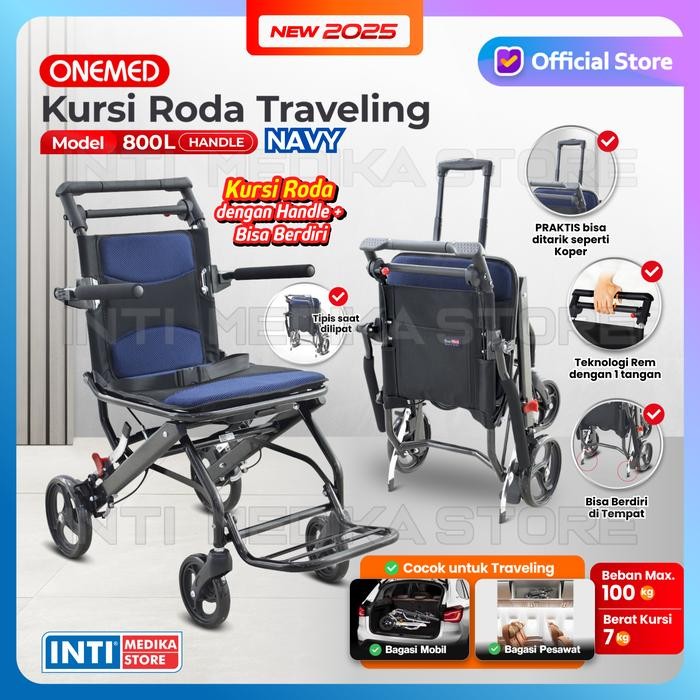 ONEMED - Kursi Roda TRAVEL PORTABLE Aluminium FS 800L TRAVELLING