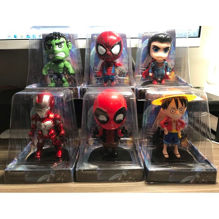 PASTI MURAH PAJANGAN SOLAR HIASAN DASHBOARD MOBIL SUPERHERO - ANIME / MARVEL / DC