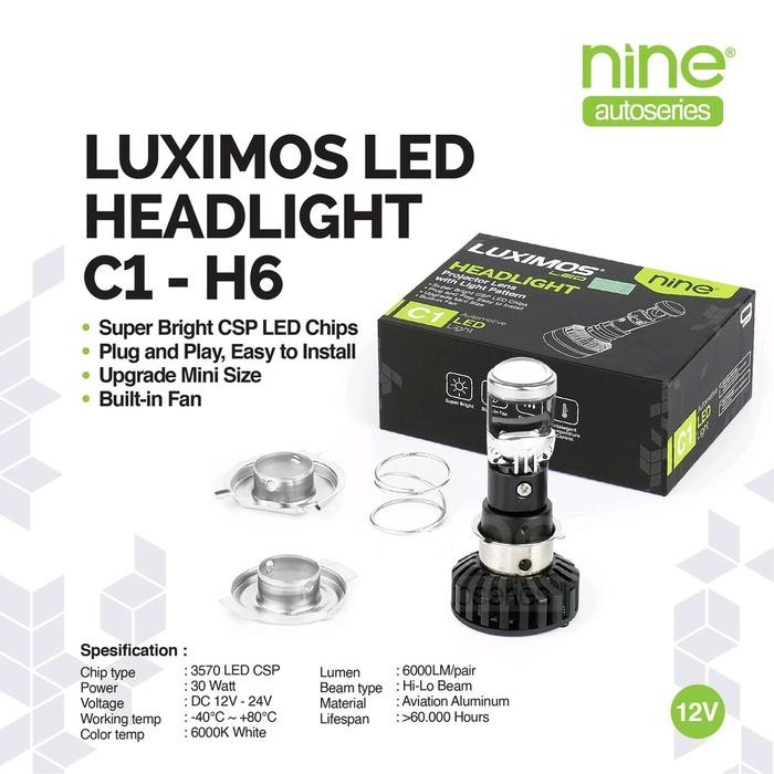 LAMPU LED UTAMA MOTOR MINI PROJECTOR MP1S LUMINOS SUPER TERANG