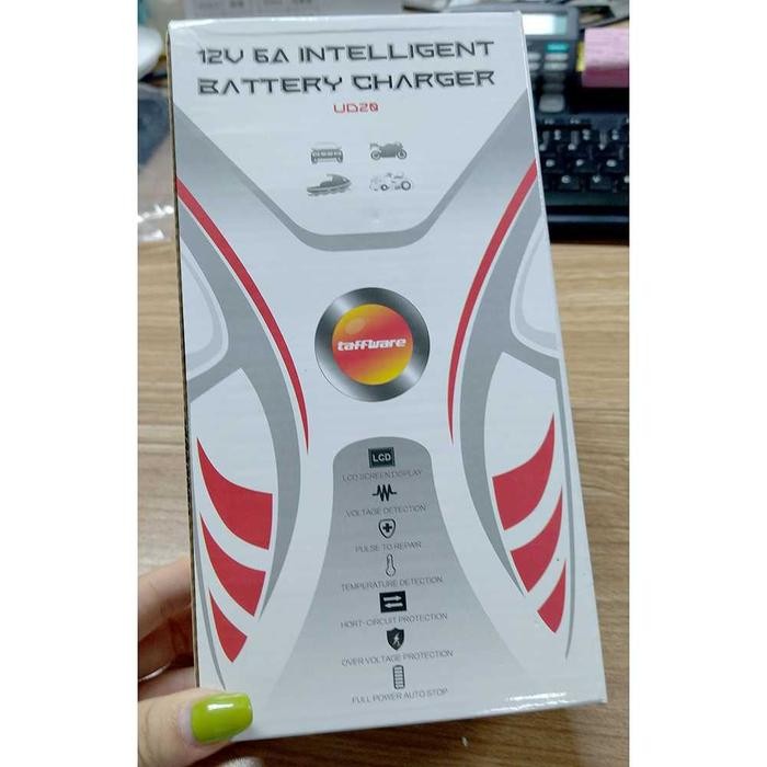 MURAH.. CAS ACCU / CHARGER AKI MOTOR DAN MOBIL 12V6A - UD20 ANTI OVER CHARGING