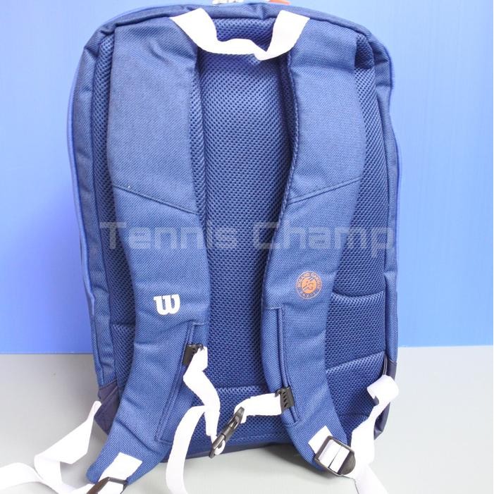 Tas Tenis Wilson Roland Garros Navy 2022/ Tennis Ransel Backpack Ori Terbaru