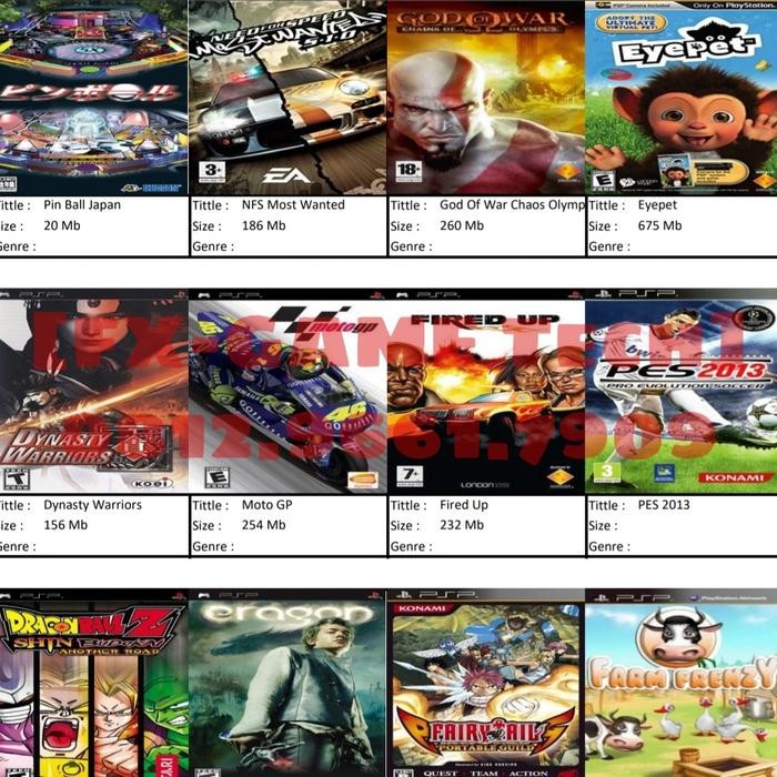 MEYLLSTORE MMC MEMORY CARD PSP PLAYSTATION PORTABLE FULL GAME + ADAPTOR PRO DUO