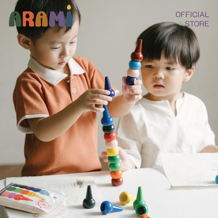 

Ommo Finger Crayons For Toddler 12 Colors Krayon Jari Untuk Bayi