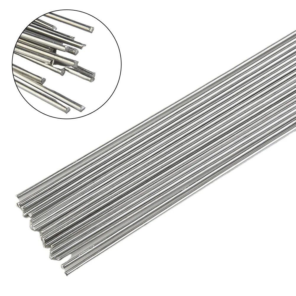 20pcs Low Temperature Easy Melt Aluminum 33mm Universal Silver Welding Rod Cored Wire Rod Solder Alu