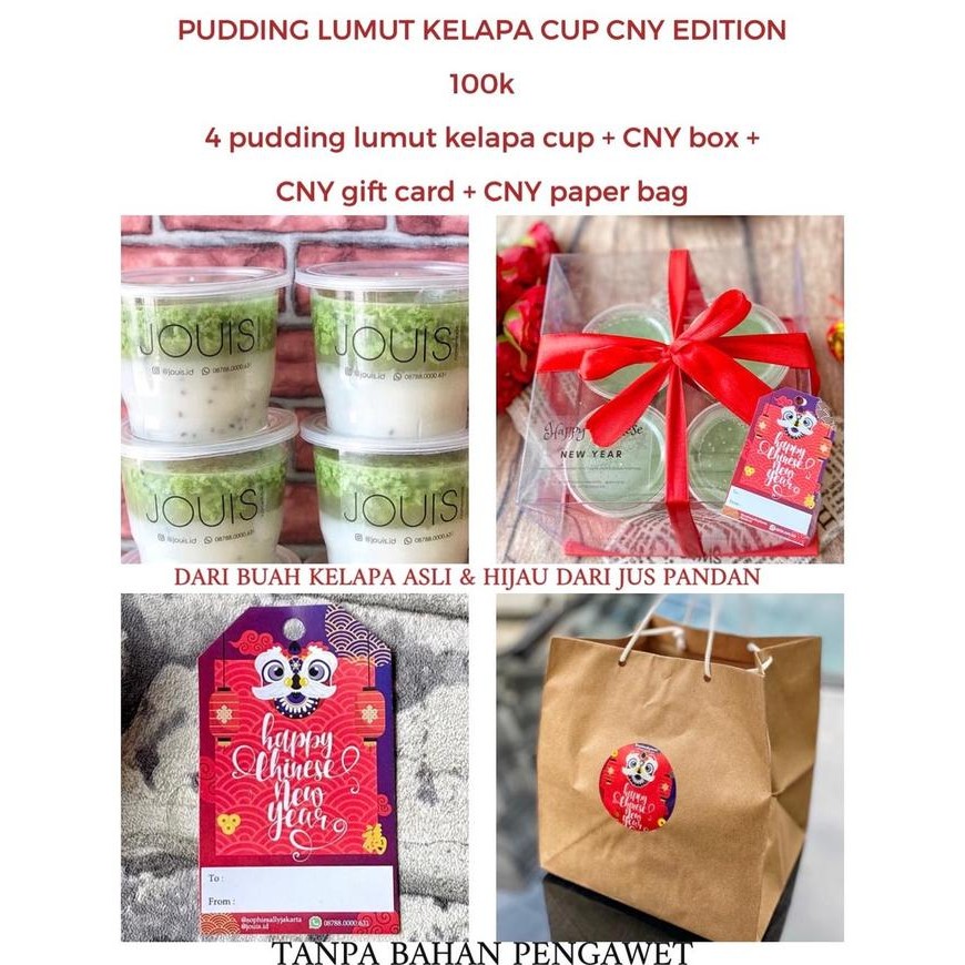 

PUDDING MINI / KELAPA / LUMUT / CUP / COCONUT HAMPER IMLEK EDITION