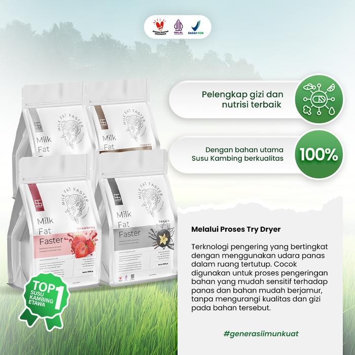 

SUSU PENAMBAH BERAT BADAN IDEAL VARIAN KAMBING ETAWA FULL CREAM