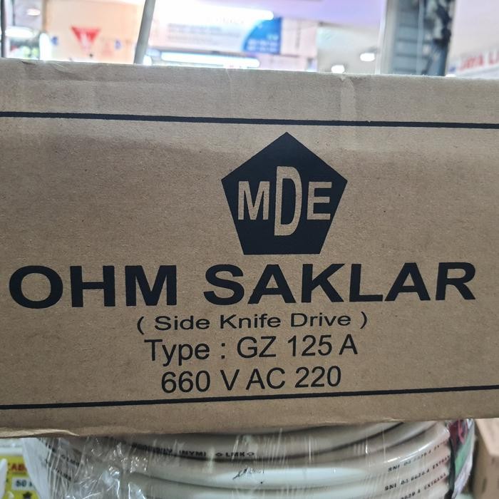 Ohm Saklar MDE 125 A / GZ 125 Ampere MDE