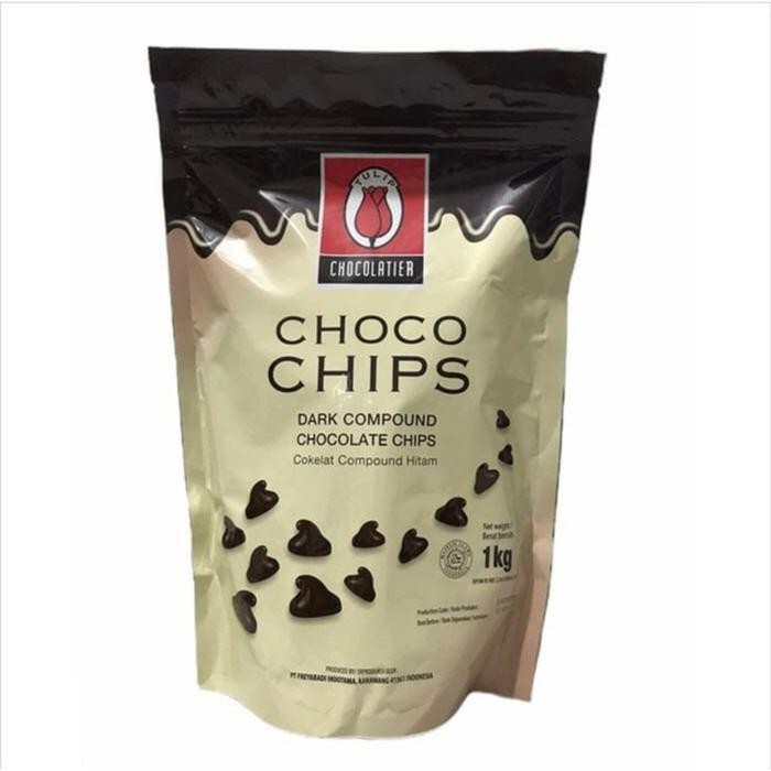 

TULIP CHOCO CHIPS 1KG DARK COMPOUND CHOCOLATE CHIPS CHOCOLATIER