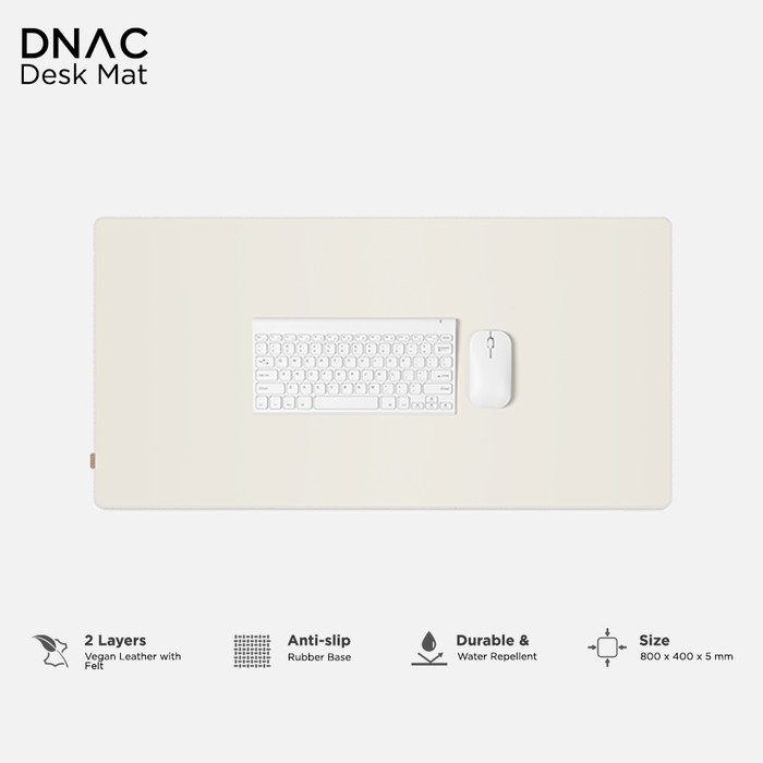 Desk mat DNAC - Minimalistic Desk mat Mousepad Leather from DNAC Gray