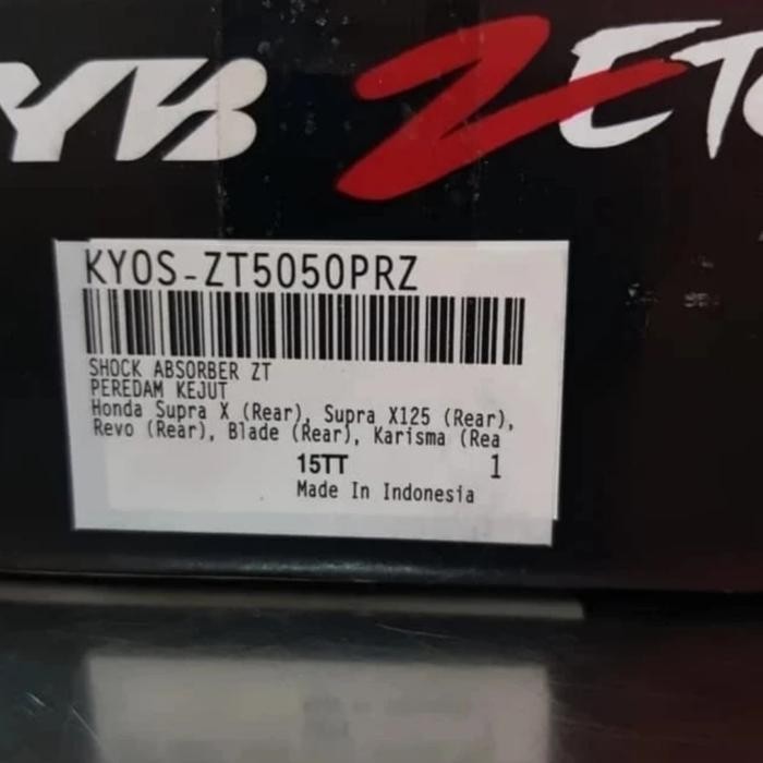 PROMO.. SHOCKBREAKER SHOCK BELAKANG HONDA KARISMA SUPRA X 125 KAYABA KYB ZETO