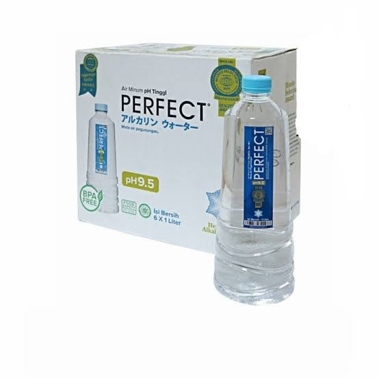 

1 Dus Perfect neral Water Alkaline Ph 9.5 1 Liter x 6 pcs - numan
