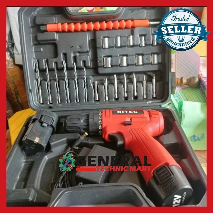 Cordless Drill Set BDS R1012/2LI-TR BITEC 12V