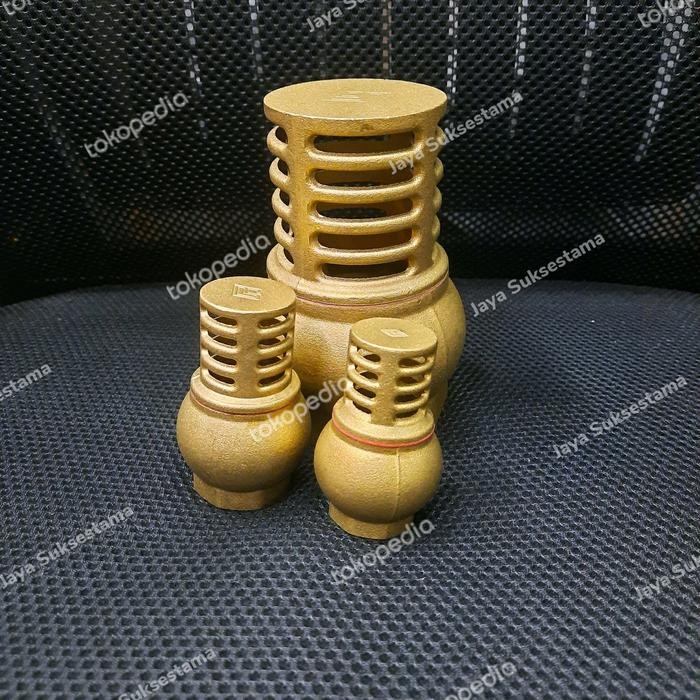 Foot valve Gentong 3" inch Kuningan PN16 - Foot Valve Kuningan PN 16 Kode 598