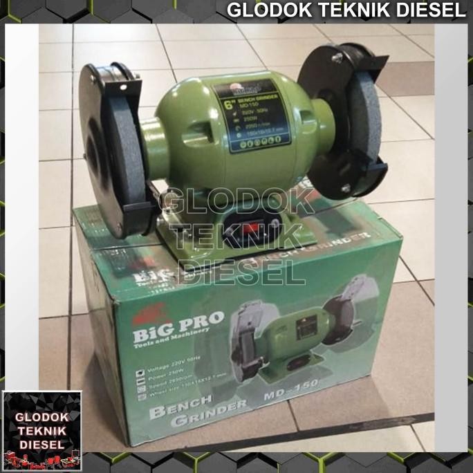 MESIN GERINDA DUDUK 8 INCH BENCH GRINDER 8" TERMURAH TERBAIK 