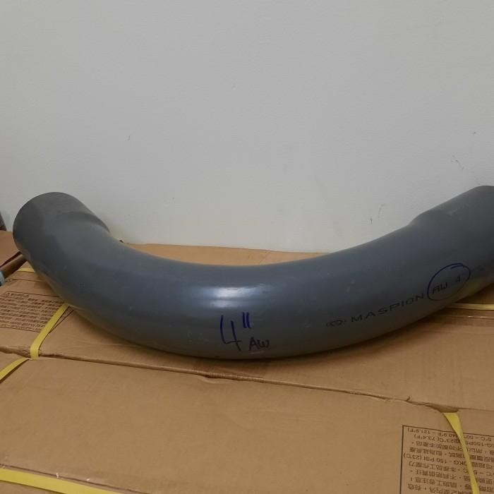bok panjang long elbow 4" inch AW MASPION PVC keni panjang 4" Kode 413