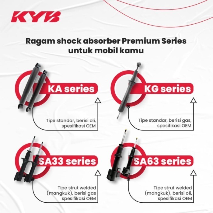 Kayaba / Kyb Premium Shockbreaker Mobil Toyota Soluna / Starlet Belakang
