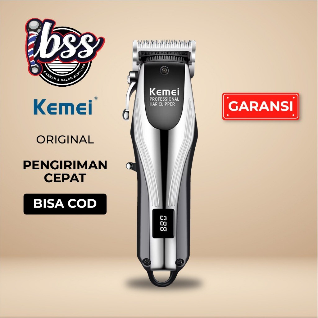 KEMEI 2619 CLIPPER CORDLESS / KM-2619 PROFESSIONAL ELECTRIC HAIR CLIPPER CORDLESS / ALAT CUKUR