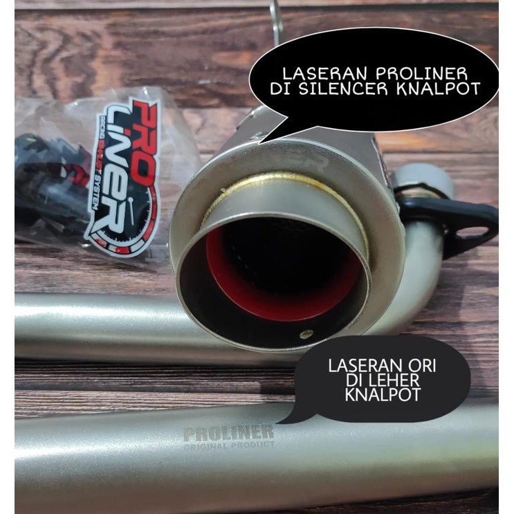 CUCI GUDANG.. KNALPOT PROLINER TR 1R TITAN SHORT SONIC 150R SUPRA GTR 150 ORIGINAL