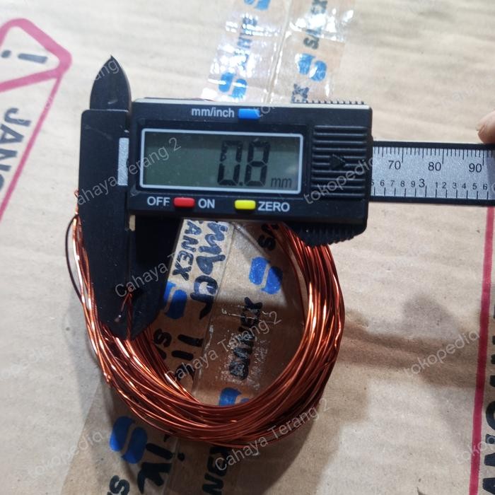 PREMIUM Kawat Tembaga 0.8mm Kawat Dinamo Email ( Per Meter)