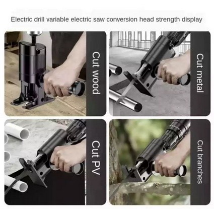 TOOL ELECTRIC DRILL MODIFIED ELECTRIC CHAINSAW RECIPROCATING SAW SABER PRUNING SAW DRILL TO JIG SAW