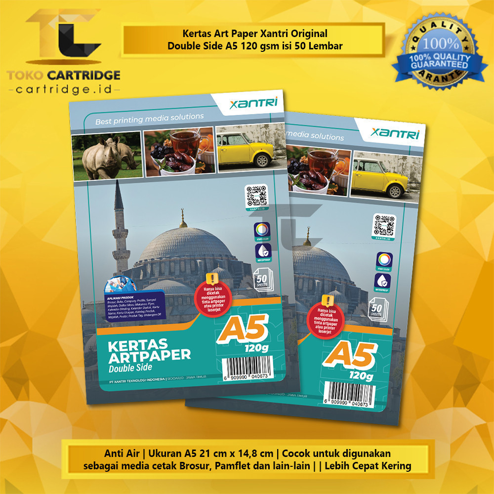 

KERTAS ART PAPER A4 A5 120GSM 120 GSM PRINT FOTO PHOTO DOUBLE SIDE KERTAS ART KARTON CARTOON CARTON
