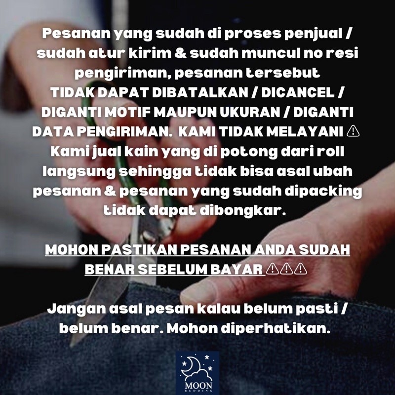 Bombardilomedis Moon Kain Sprei Meteran Serat Organik Sutra Lyocell Fiber Motif Animal Forest