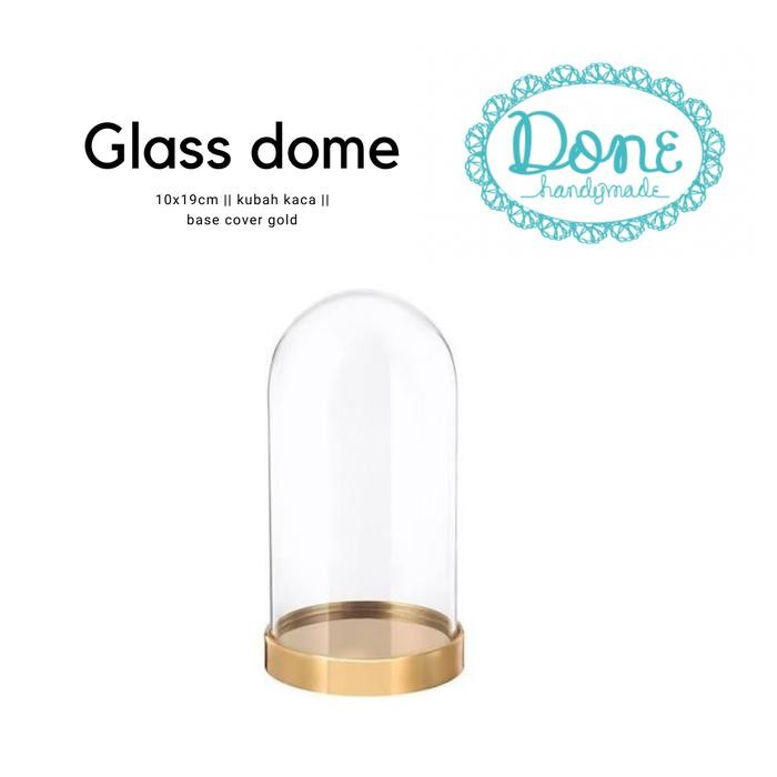 Large Glass Dome Kubah Kaca Besar Preserved Flower Enchanted Rose