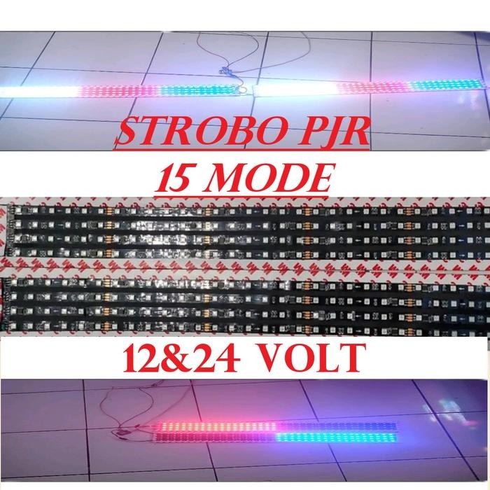 Lampu Led Variasi Hiasan Kaca Mobil Pjr 15 Mode 12Volt Dan 24 Volt Car