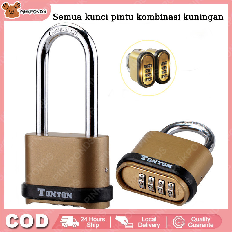 Gembok Kombinasi Gembok Bagasi Tahan Air Gembok Tahan Karat Tas Loker Loker Gym Pintu Rumah