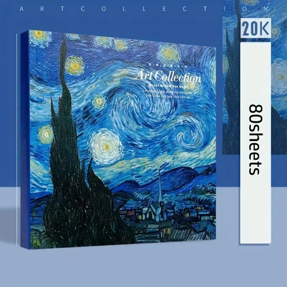 

80 Sheets Thicken Sketchbooks Painting By Oil Picture Diy Drawing Blank Sketch Book Crayon Painting