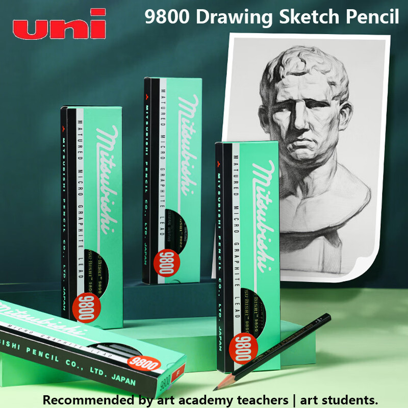 

Uni Professional Pencil Sketching Sets 20 Grayscale Graphite Lead Anti-Fatigue Hexagonal Rod Art
