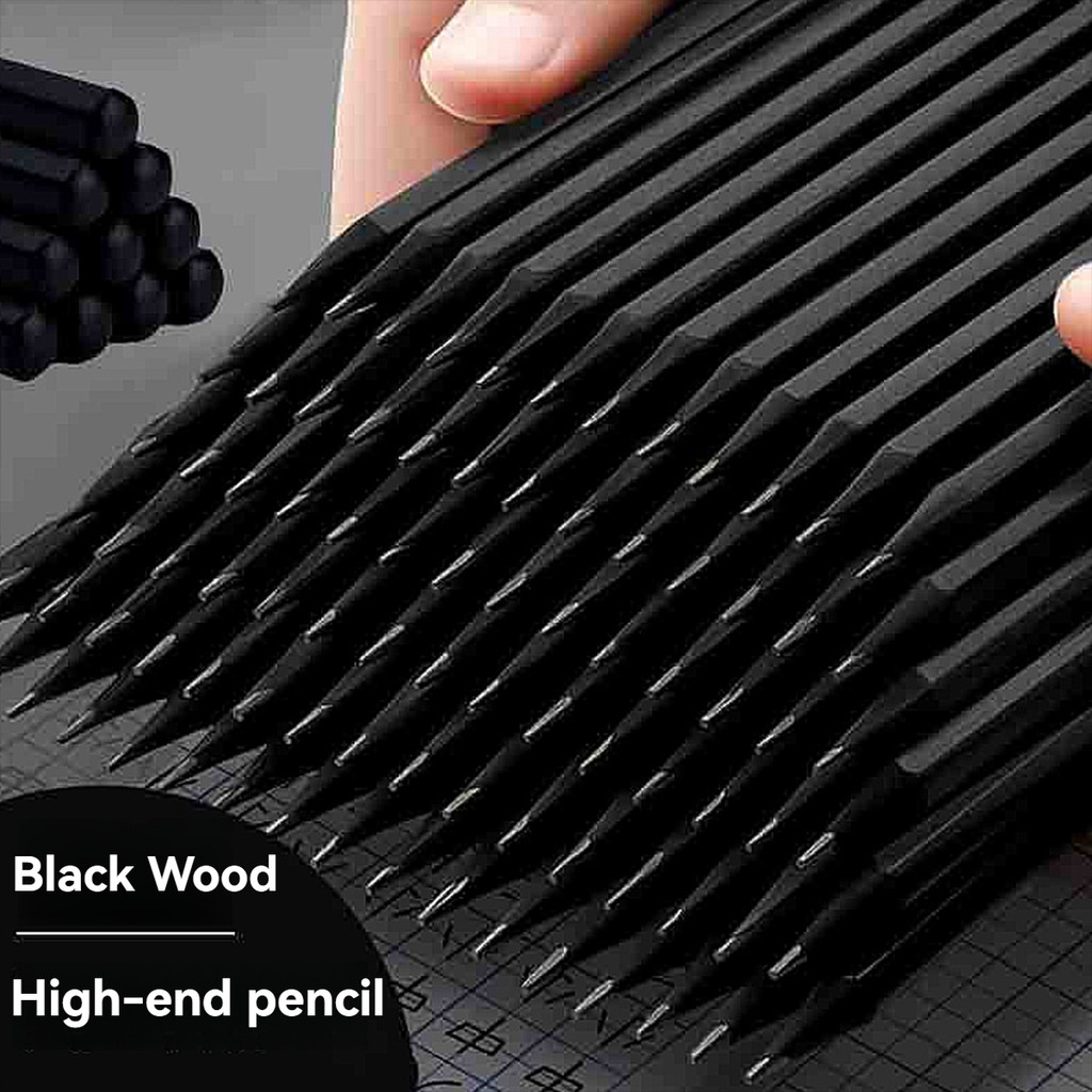 

10/20Pcs 2Bhb Wooden Pencils Simple Black Standard Pencil Stationery Writing Sketch Drawing Tools