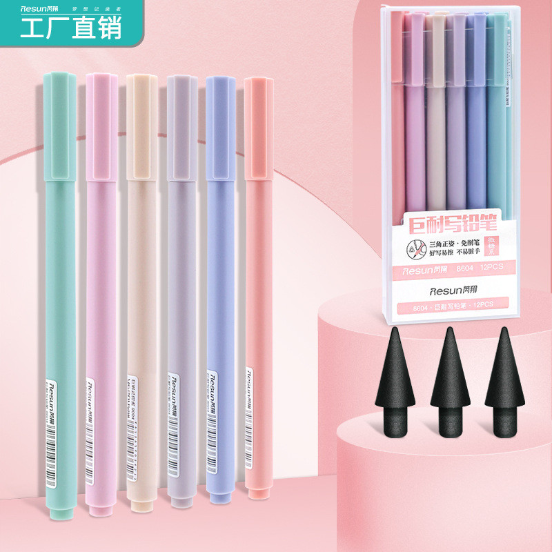 

6Pcs/Set Hb Unlimited Writing Pencil No Ink Novelty Pen Art Sketch Painting Tool For Kids School