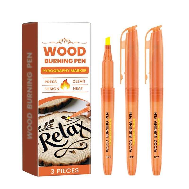 

Wood Burning Pen Scorch Pen Marker 3 Pieces Wood Burning Tool Wood Markers Craft Tools For Artists