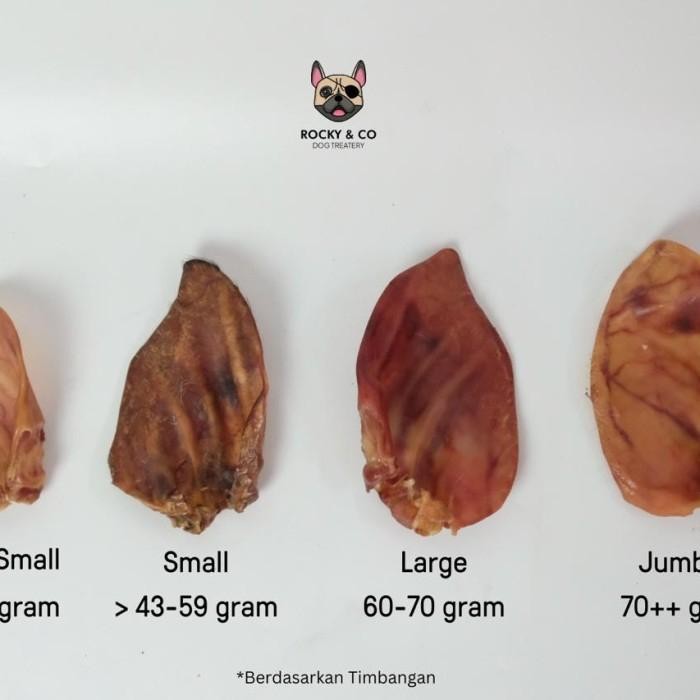 Rocky n CoPig Ear Jerky Air Dried Dehydrated Dog Anjing Treats Snack