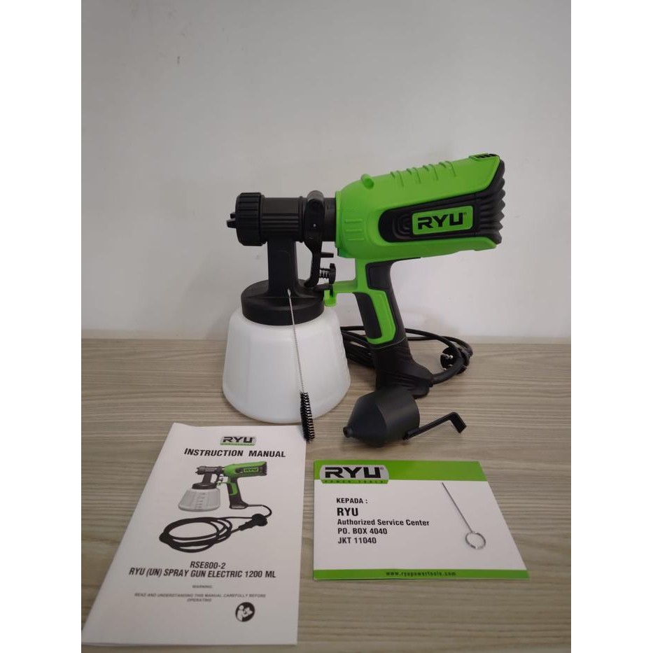 DISA HILA. RYU RSE 800-2 SPRAY GUN ELECTRIC ALAT SEMPROT CAT MINYAK / TEMBOK
