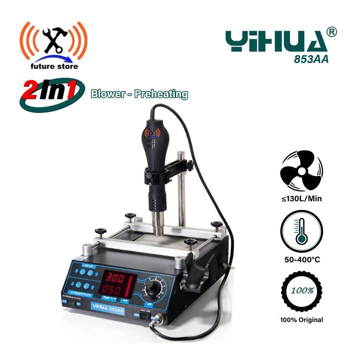 YIHUA 853AA 2in1 function preheating rework station