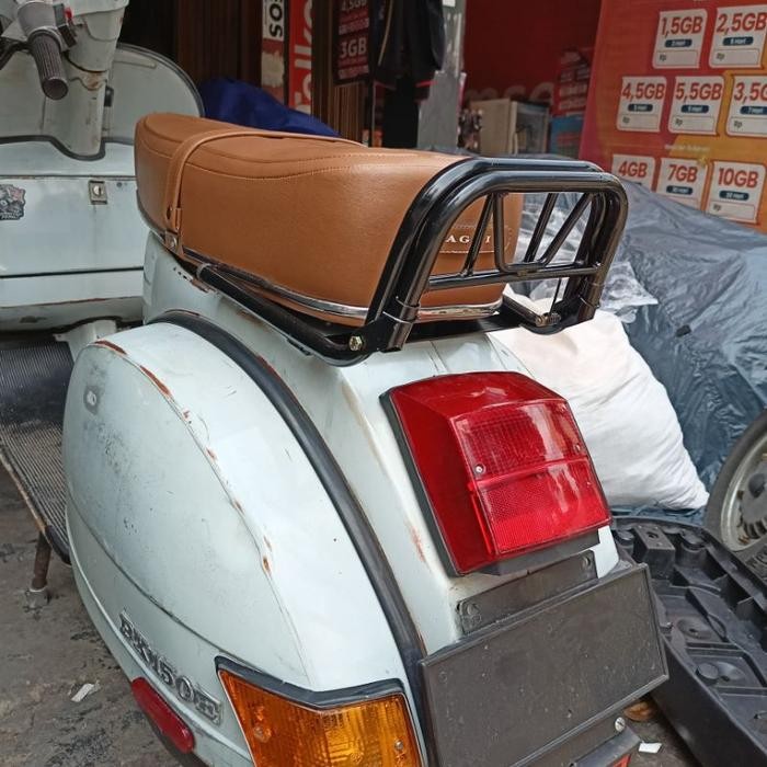Rak Belakang Vespa Backrack Simple Behel Jok Vespa Super Sprint Px Ps