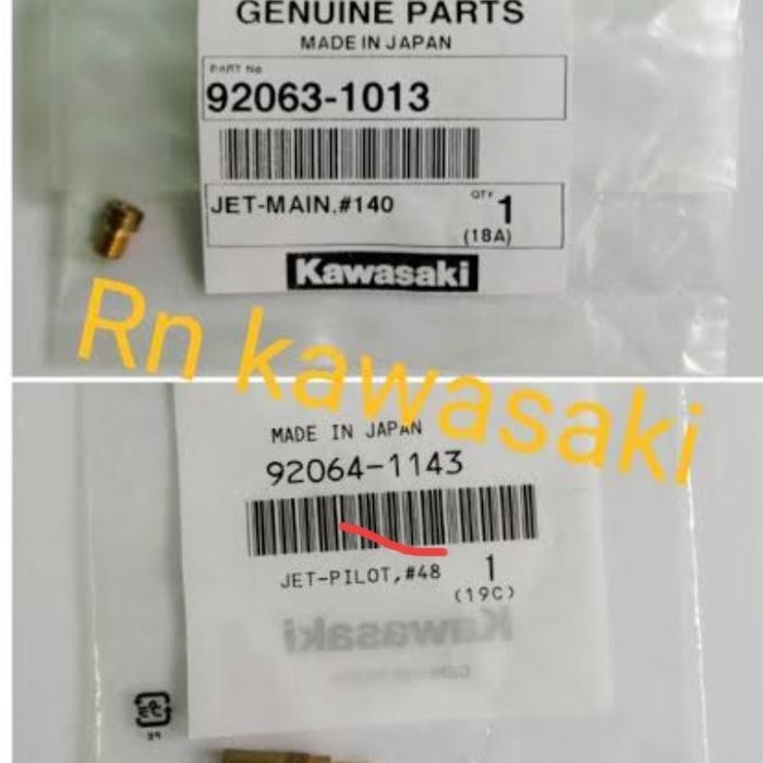 Pilot Jet Pj 45/48/50 Main Jet/Mj/Spuyer 132/135/138/140/142 Ninja R - Asli
