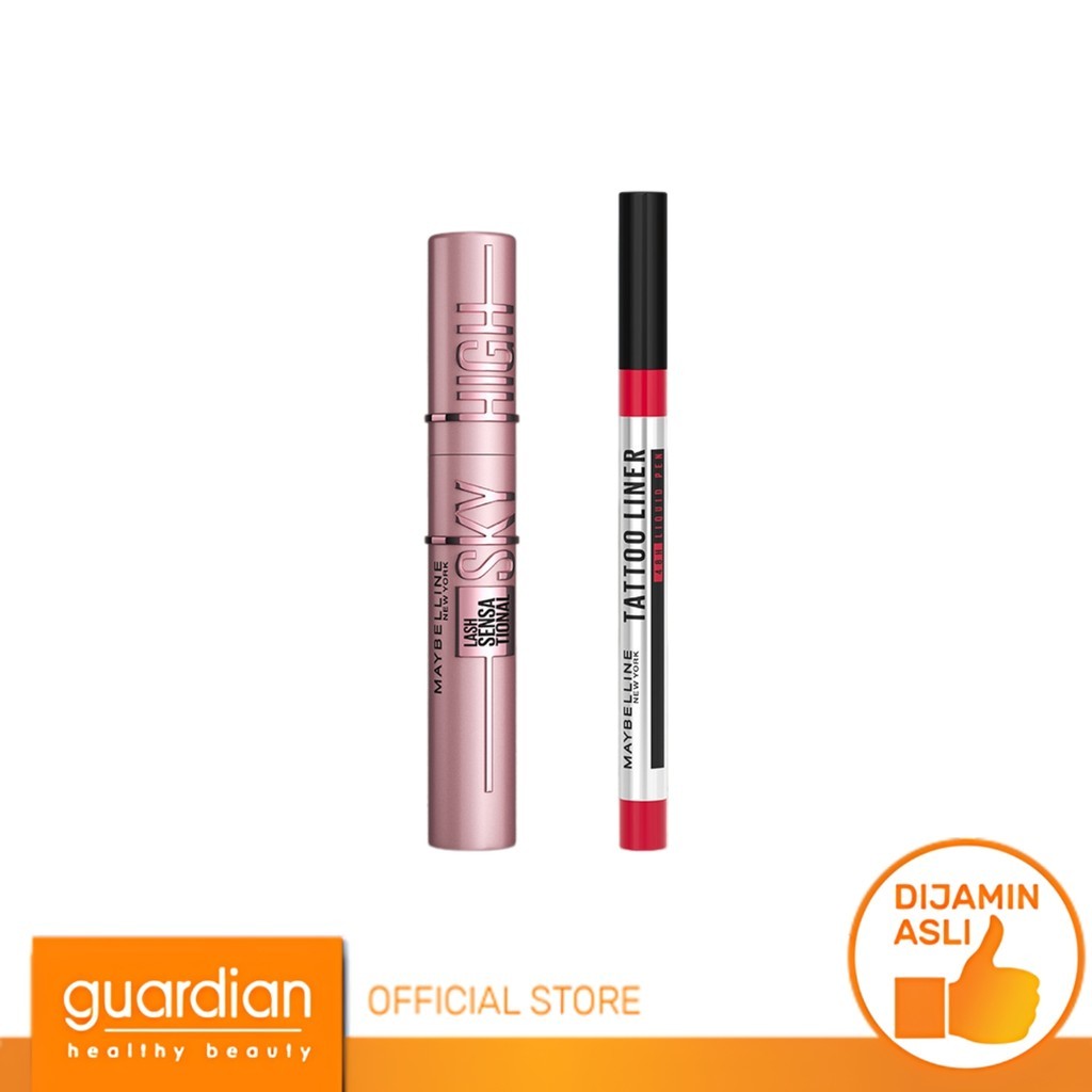 [Bundling] Maybelline Sky High Waterproof Mascara + Tattoo Liner 48H Liquid Pen Eyeliner Waterproof