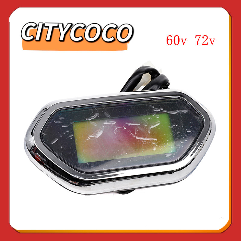 Electric Scooter 60V 72V Odometer Battery Power Display Speedometer Gear Table For Citycoco Scooter 