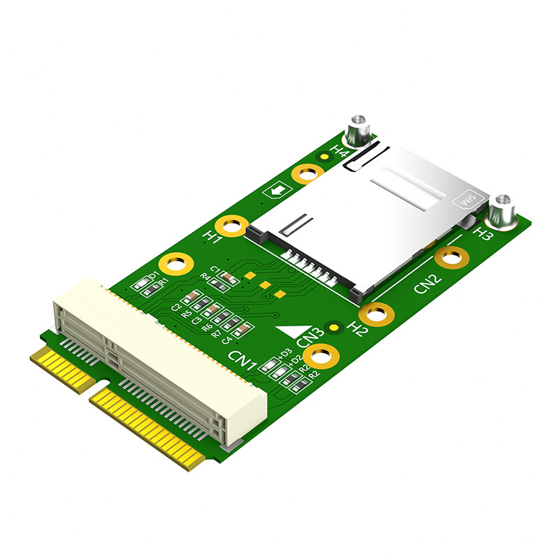 BEST SELLER NEW Mini PCIE 3G/4G Module to Mini PCI Express Adapter + Self Elastic SIM Card Holder Sl