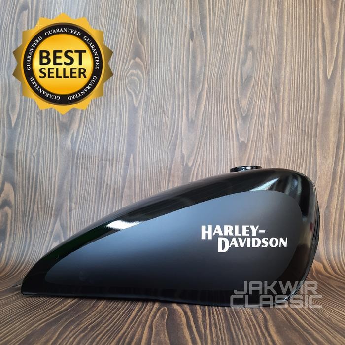 Tangki Cat Harley Davidson Japstyle Bobber Chopper Custom Hitam Gloss