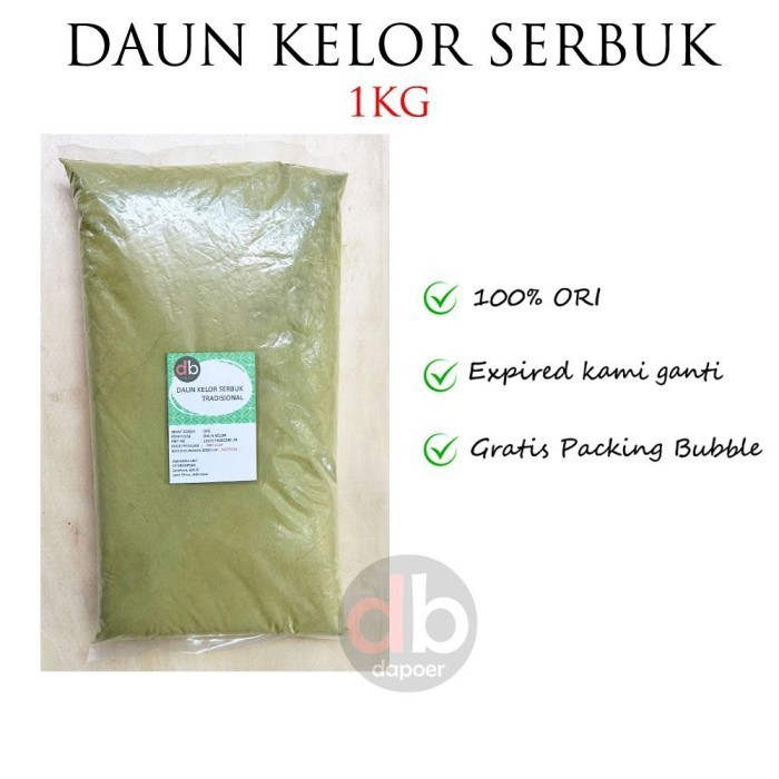 

New Daun Kelor Bubuk 1kg Grade A