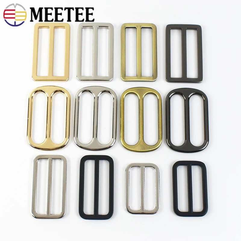 

5/10Pcs 25/32/38/50Mm Metal Buckles For Bag Tri Glide Ring Buckle Webbing Strap Adjuster Clasp Hooks